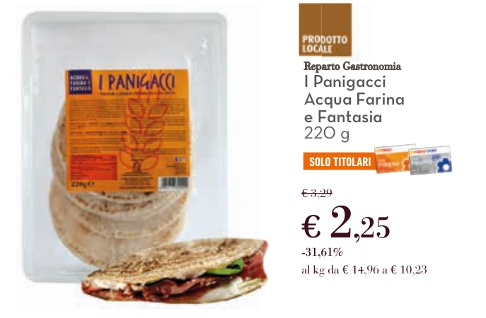 I Panigacci Acqua Farina e Fantasia 220 g