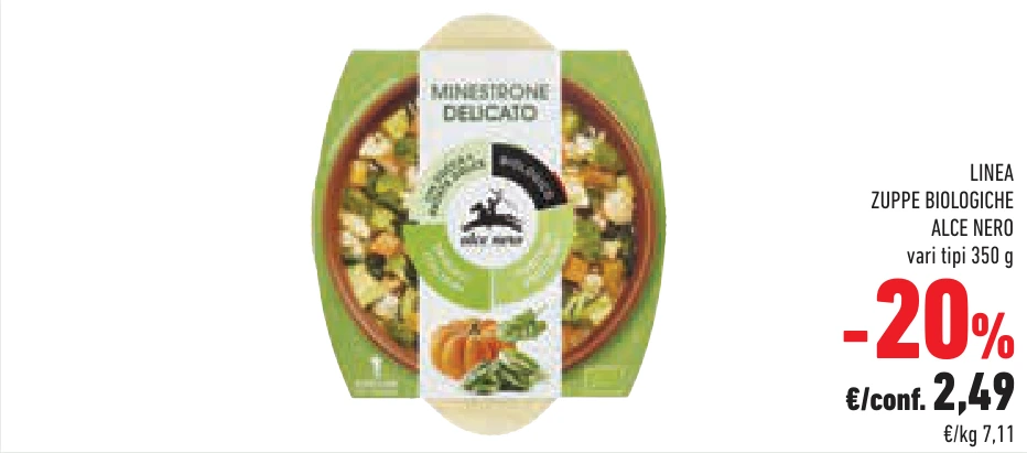 LINEA ZUPPE BIOLOGICHE ALCE NERO
