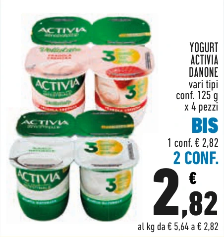 YOGURT ACTIVIA DANONE BIS 2 CONF.