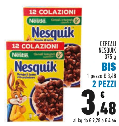 CEREALI NESQUIK BIS 2 PEZZI