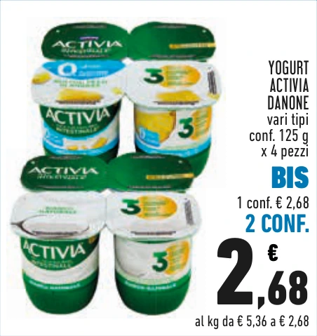 YOGURT ACTIVIA DANONE BIS 2 CONF.