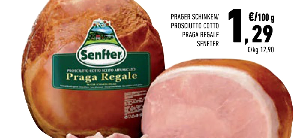 PRAGER SCHINKEN / PROSCIUTTO COTTO PRAGA REGALE SENFTER