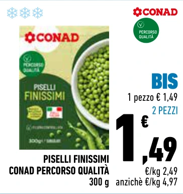 PISELLI FINISSIMI CONAD PERCORSO QUALITÀ
