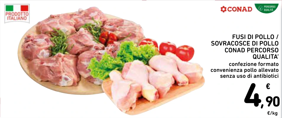 FUSI DI POLLO / SOVRACOSCE DI POLLO CONAD PERCORSO QUALITA’