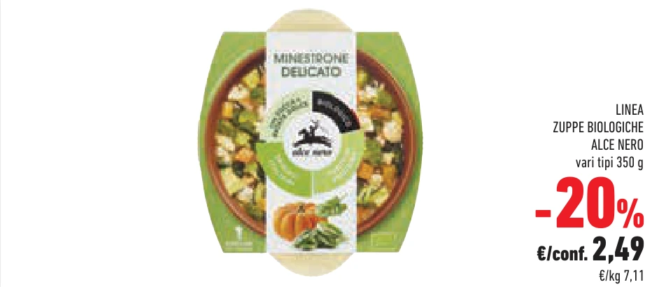 LINEA ZUPPE BIOLOGICHE ALCE NERO