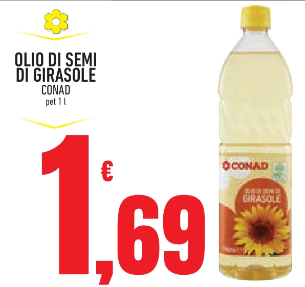 OLIO DI SEMI DI GIRASOLE CONAD