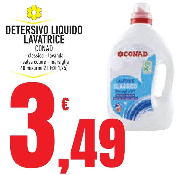 DETERSIVO LIQUIDO LAVATRICE CONAD