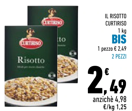 IL RISOTTO CURTIRISO BIS 2 PEZZI