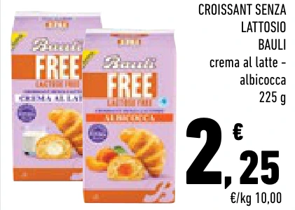 CROISSANT SENZA LATTOSIO BAULI
