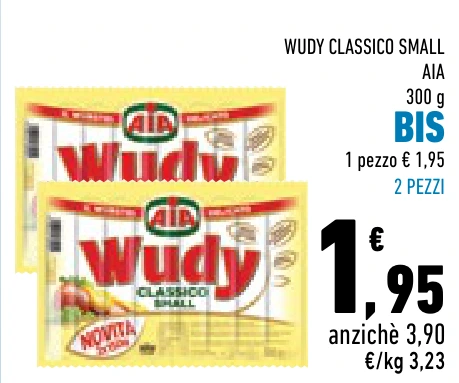 WUDY CLASSICO SMALL AIA BIS 2 PEZZI