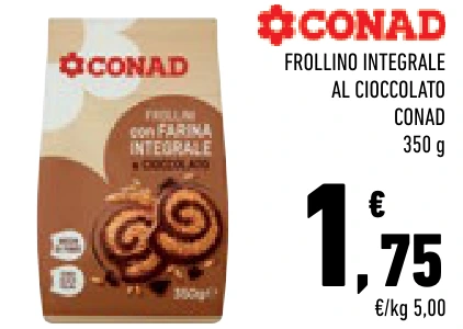 FROLLINO INTEGRALE AL CIOCCOLATO CONAD