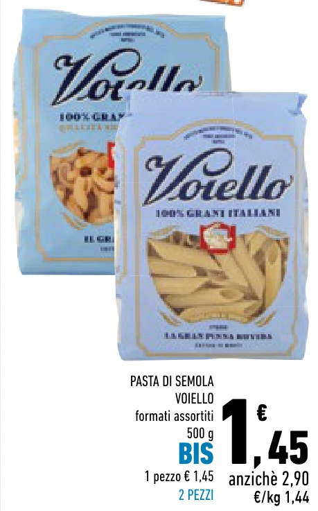PASTA DI SEMOLA VOIELLO BIS 2 PEZZI