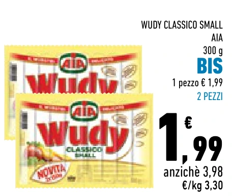 WUDY CLASSICO SMALL AIA BIS 2 PEZZI