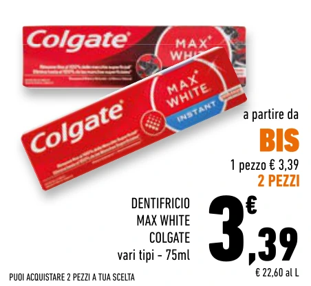 DENTIFRICIO MAX WHITE COLGATE
