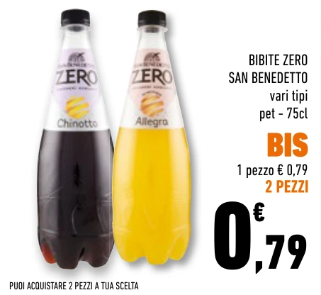 BIBITE ZERO SAN BENEDETTO