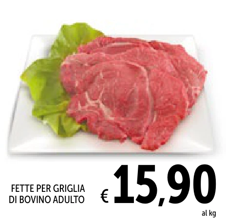 FETTE PER GRIGLIA DI BOVINO ADULTO