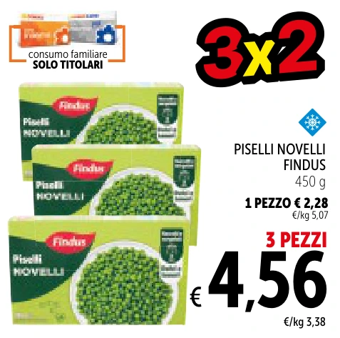 PISELLI NOVELLI FINDUS 3 PEZZI