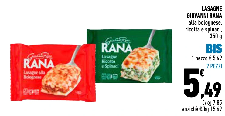 LASAGNE GIOVANNI RANA