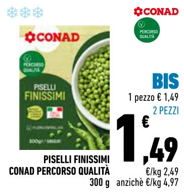 PISELLI FINISSIMI CONAD PERCORSO QUALITÀ
