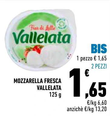 MOZZARELLA FRESCA VALLELATA