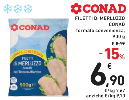 FILETTI DI MERLUZZO CONAD
