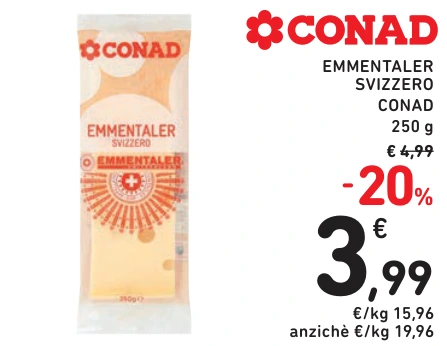 EMMENTALER SVIZZERO CONAD