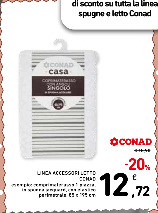 LINEA ACCESSORI LETTO CONAD