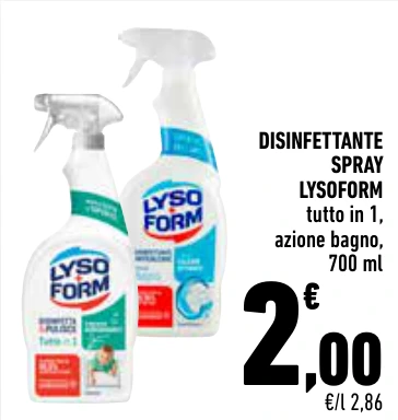 DISINFETTANTE SPRAY LYSOFORM