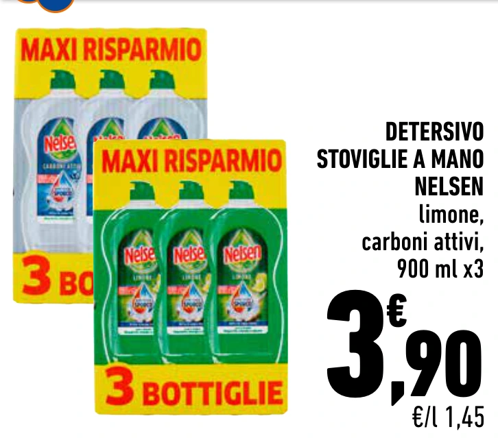 DETERSIVO STOVIGLIE A MANO NELSEN