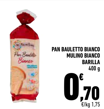 PAN BAULETTO BIANCO MULINO BIANCO BARILLA