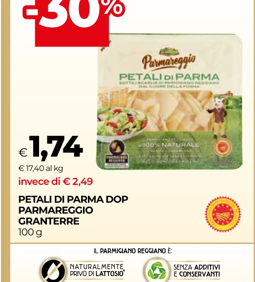 PETALI DI PARMA DOP PARMAREGGIO GRANTERRE