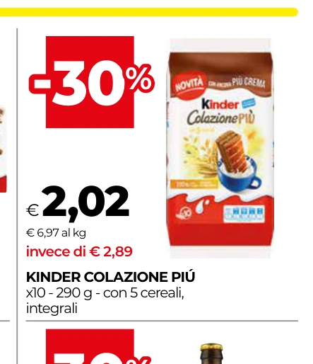 KINDER COLAZIONE PIÚ