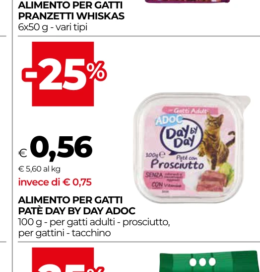ALIMENTO PER GATTI PATÈ DAY BY DAY ADOC