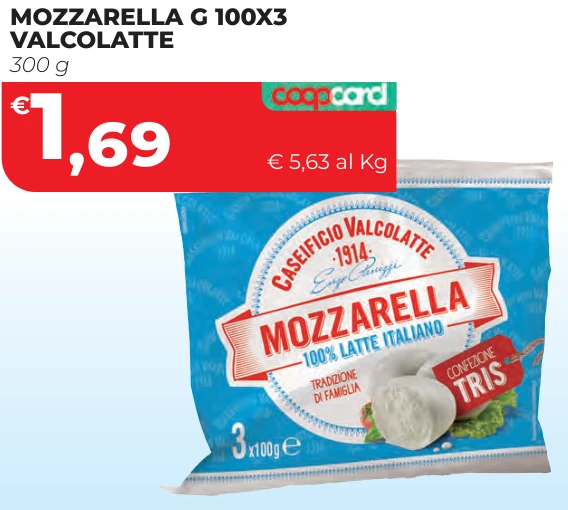 MOZZARELLAG100X3 VALCOLATTE