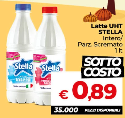 Latte UHT Stella intero / parzialmente scremato 1 l