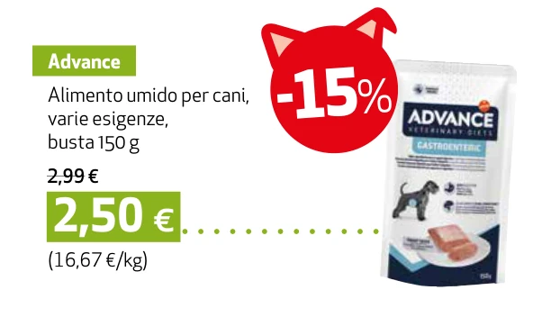 Advance Alimento umido per cani, varie esigenze, busta 150 g