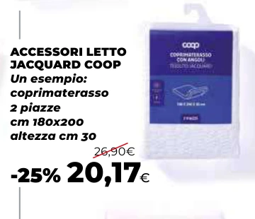 ACCESSORI LETTO JACQUARD COOP