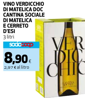 VINO VERDICCHIO DI MATELICA DOC CANTINA SOCIALE DI MATELICA E CERRETO D’ESI