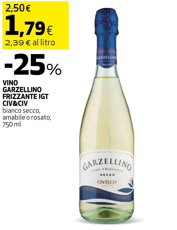 VINO GARZELLINO FRIZZANTE IGT CIV&CIV