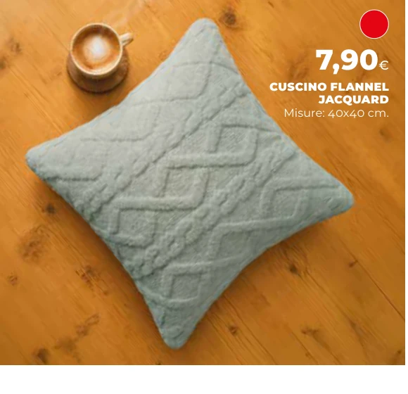 CUSCINO FLANNEL JACQUARD