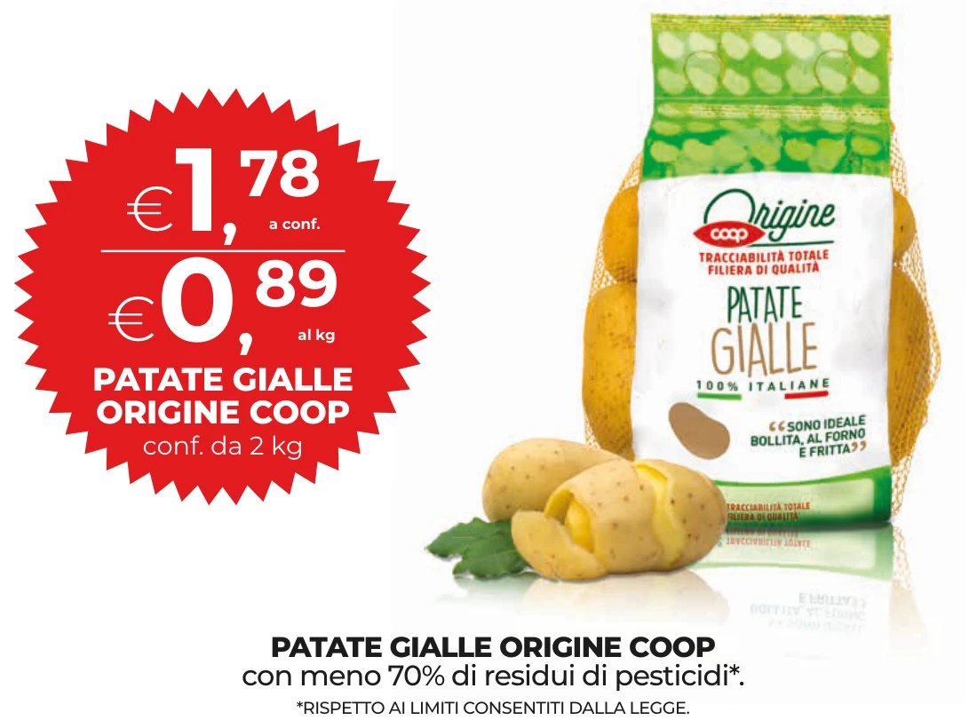 PATATE GIALLE ORIGINE - Coop