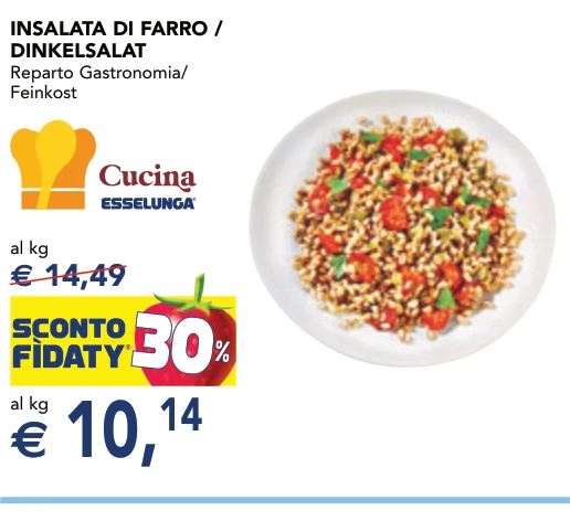 INSALATA DI FARRO / DINKELSALAT Reparto Gastronomia/ Feinkost