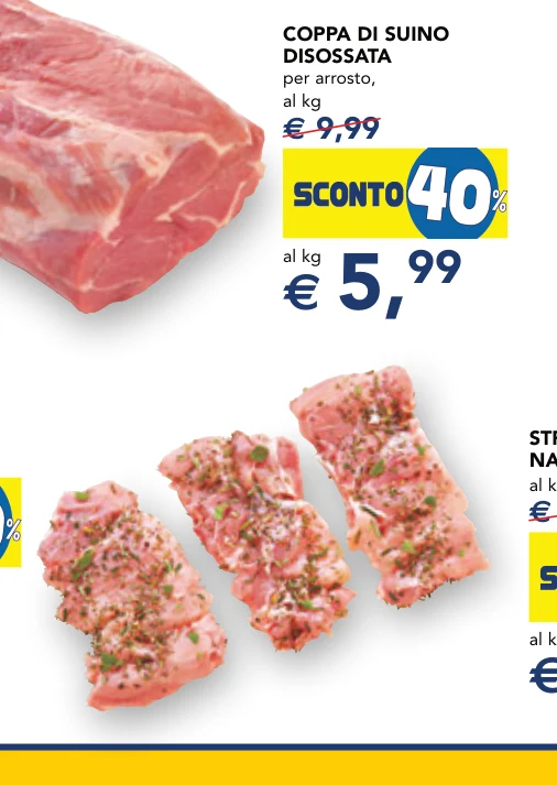 COPPA DI SUINO DISOSSATA per arrosto, al kg