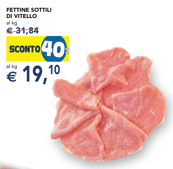 FETTINE SOTTILI DI VITELLO al kg