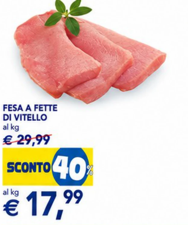 Fesa a fette di vitello