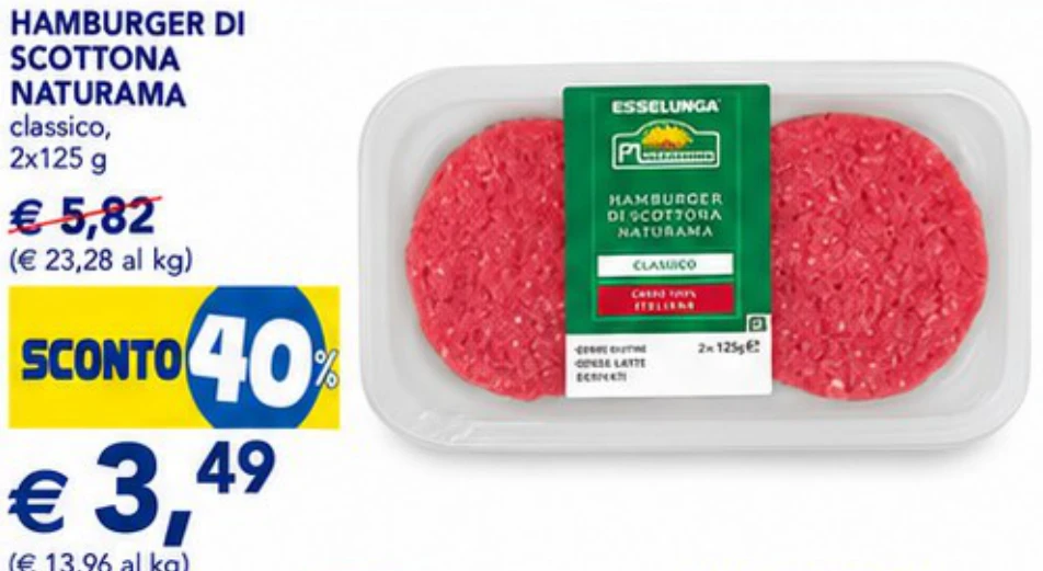 Hamburger di scottona Naturama