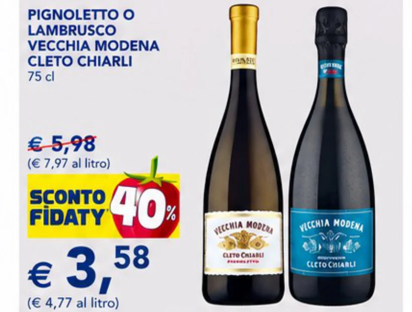 Pignoletto O Lambrusco Vecchia Modena Cleto Chiarli