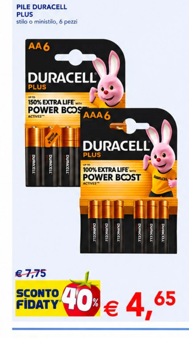 Pile Duracell Plus