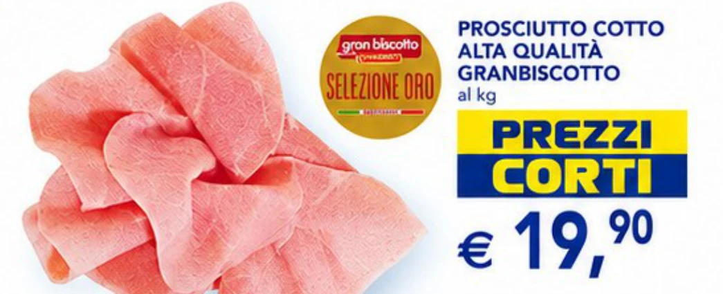 Prosciutto cotto alta qualita Granbiscotto