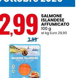 Salmone islandese affumicato 100 g